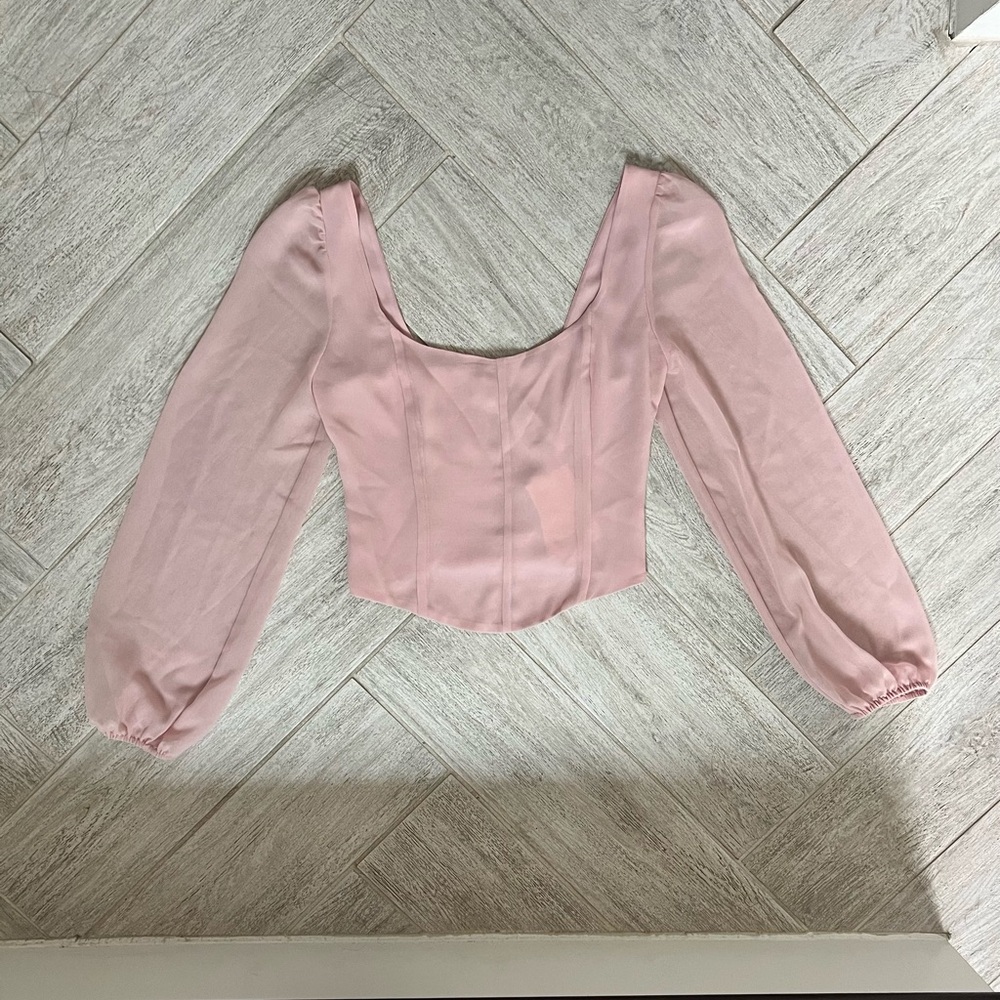 Aritzia Wilfred Grace top in baby pink brand new with tags